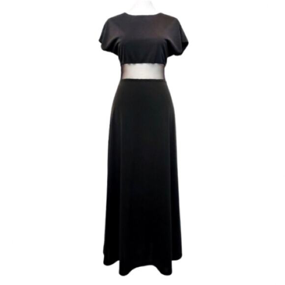doubt it mini dress black Minimalist 1960s Pauline Trigere Black Silk Satin Dress w Squared Off –  Shrimpton Couture main image 1